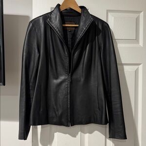 Cole haan Black Leather Jacket